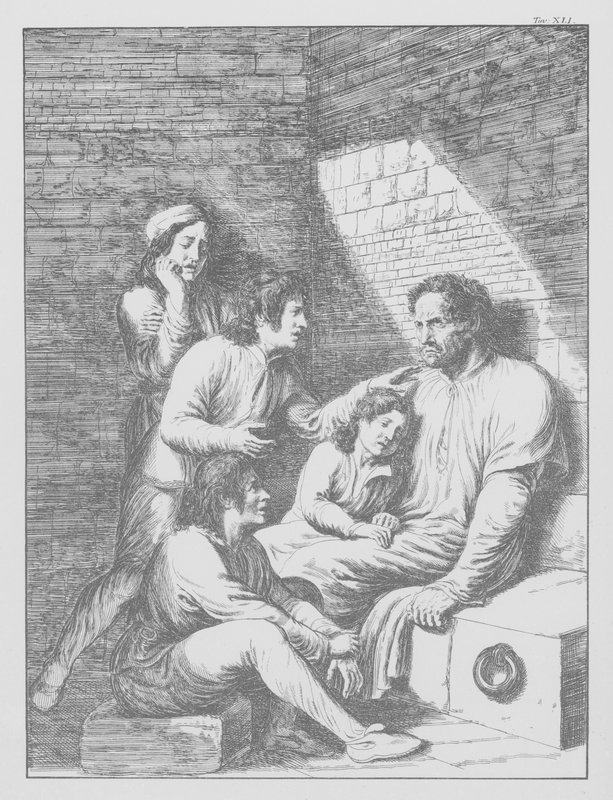 A Divina Comédia de Dante, Inferno (Inferno), Placa XLI (litografia) de Bernhard Schuler