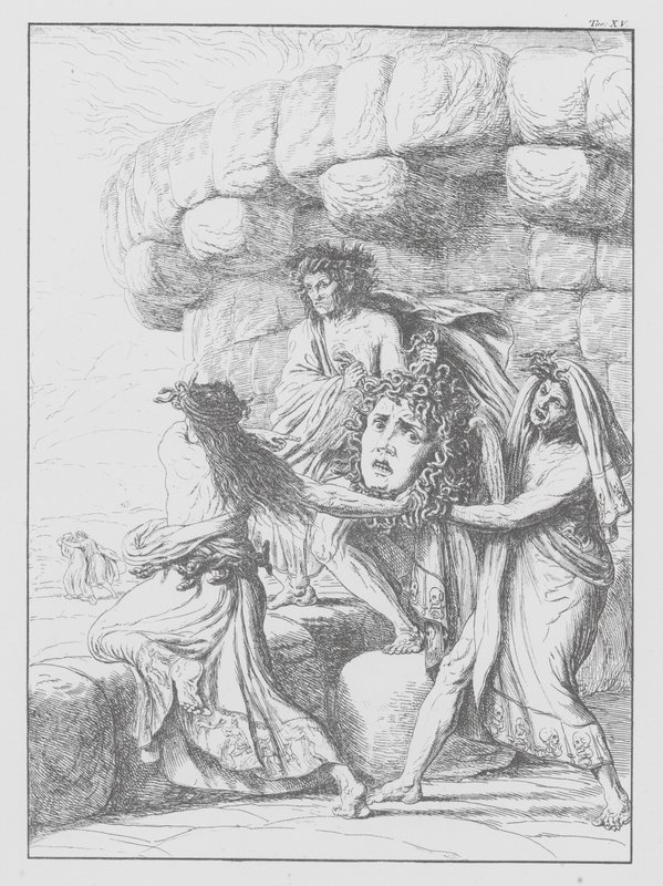 A Divina Comédia de Dante, Inferno (Inferno), Placa XV (litografia) de Bernhard Schuler