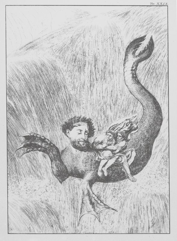 A Divina Comédia de Dante, Inferno (Inferno), Placa XXIX (litografia) de Bernhard Schuler