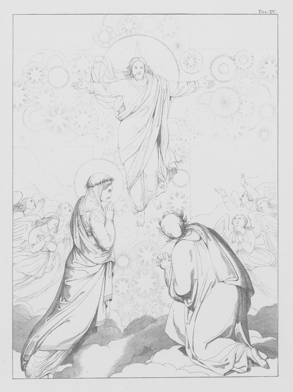 A Divina Comédia de Dante, Paradiso (Céu), Placa XV (litografia) de Bernhard Schuler