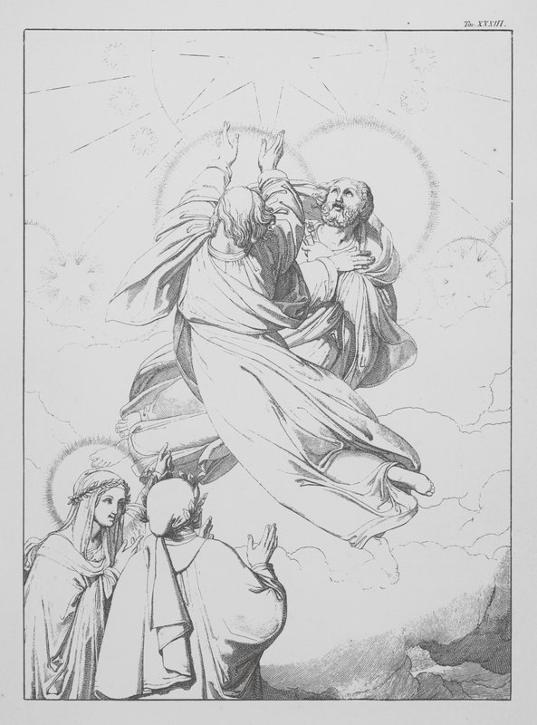 A Divina Comédia de Dante, Paradiso (Céu), Placa XXXIII (litografia) de Bernhard Schuler