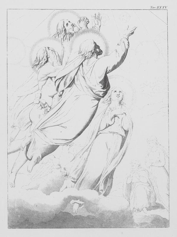A Divina Comédia de Dante, Paradiso (Céu), Placa XXXV (litografia) de Bernhard Schuler