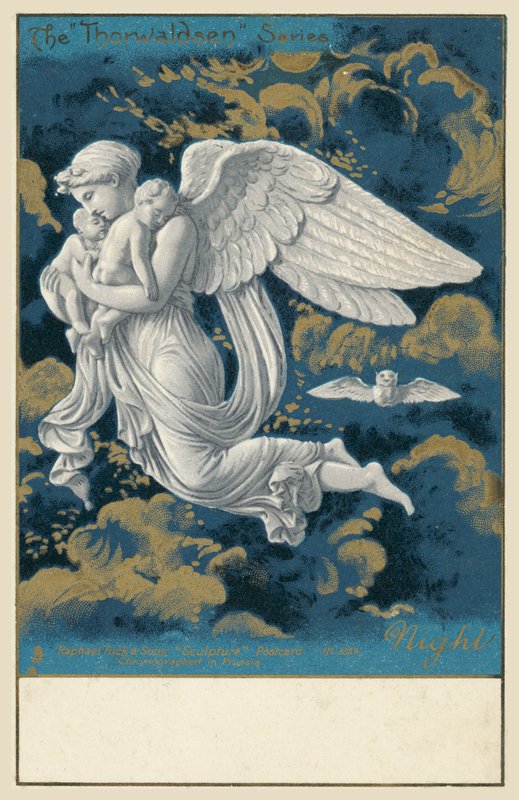 Noite (cor litho) de Bertel (after) Thorvaldsen