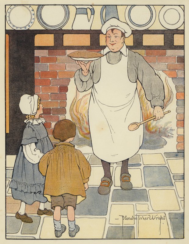 Pat um bolo de Blanche Fisher Wright