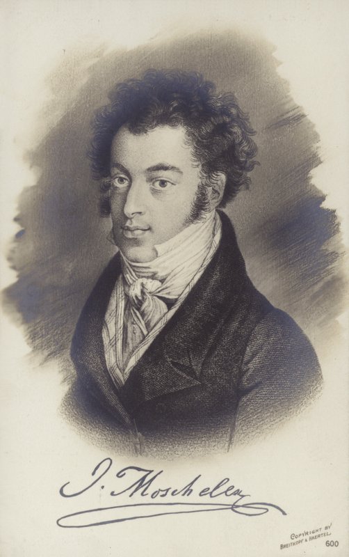 Retrato de Retrato de Ignaz Moscheles de Bohemian School