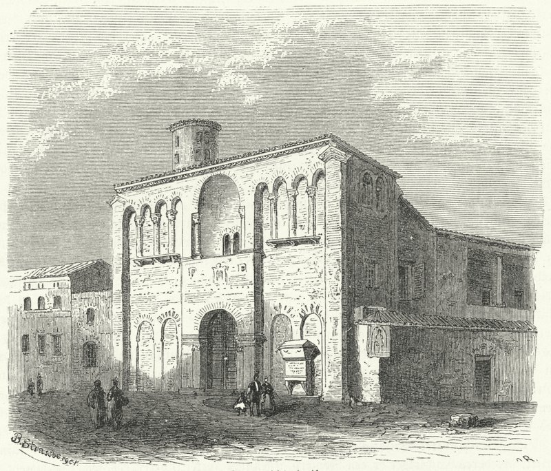 O Palácio de Teodorico, o Grande, em Ravena de Bruno Heinrich Strassberger