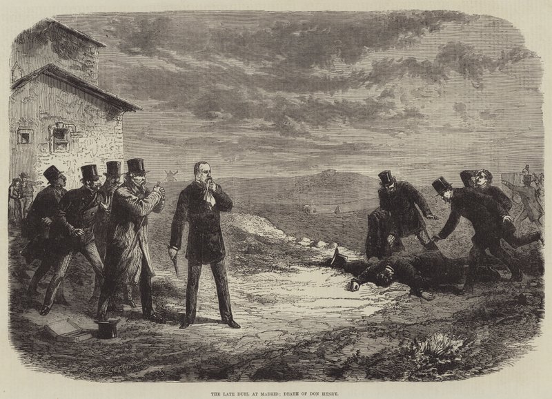 O falecido duelo em Madri, a morte de Don Henry de Burn Smeeton