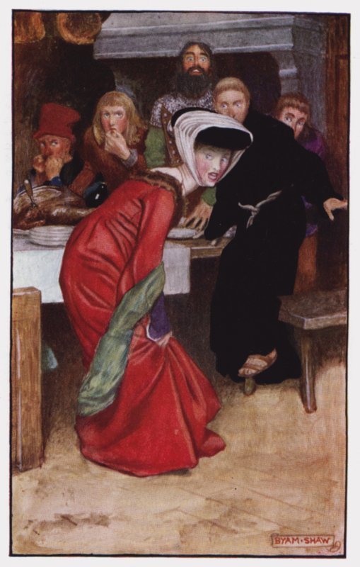 Ilustração para The Cloister and The Hearth de Charles Reade (cor litho) de Byam (after) Shaw
