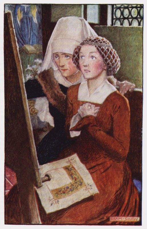 Ilustração para The Cloister and The Hearth de Charles Reade (cor litho) de Byam (after) Shaw