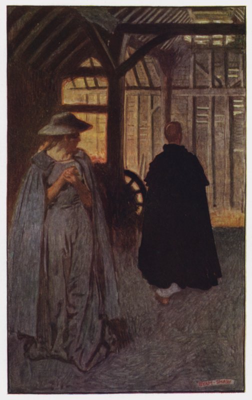 Ilustração para The Cloister and The Hearth de Charles Reade (cor litho) de Byam (after) Shaw