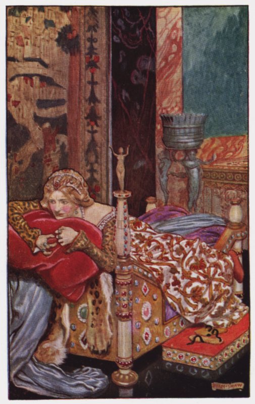 Ilustração para The Cloister and The Hearth de Charles Reade (cor litho) de Byam (after) Shaw