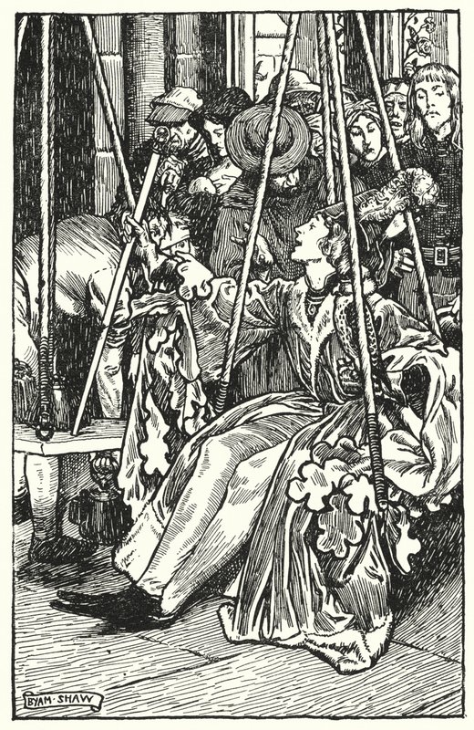 Ilustração para The Cloister and The Hearth de Charles Reade (litho) de Byam (after) Shaw