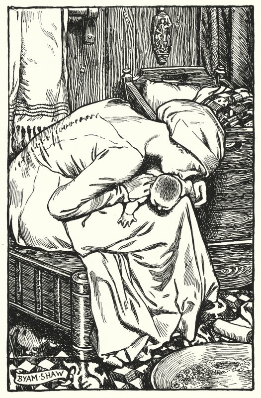Ilustração para The Cloister and The Hearth de Charles Reade (litho) de Byam (after) Shaw