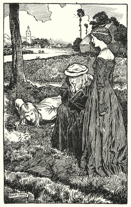 Ilustração para The Cloister and The Hearth de Charles Reade (litho) de Byam (after) Shaw