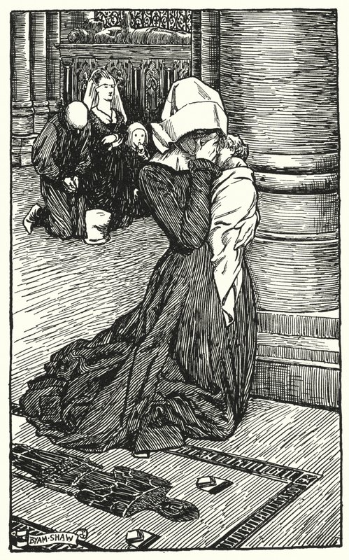 Ilustração para The Cloister and The Hearth de Charles Reade (litho) de Byam (after) Shaw