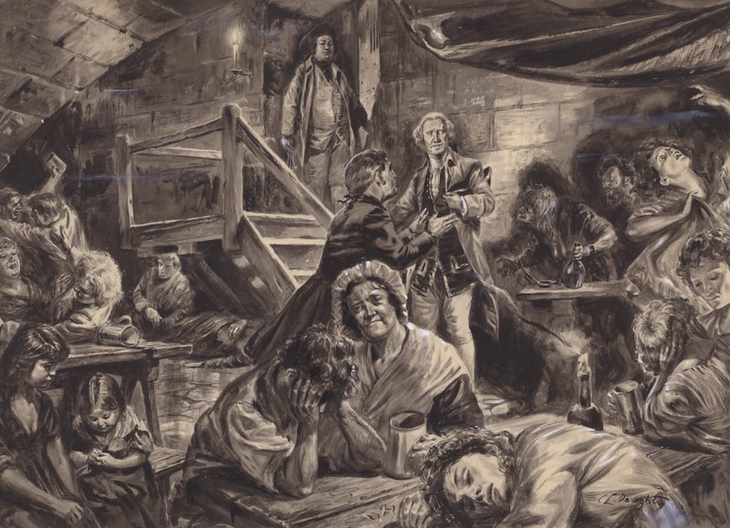 Cena de prisão inglesa de C.L. Doughty
