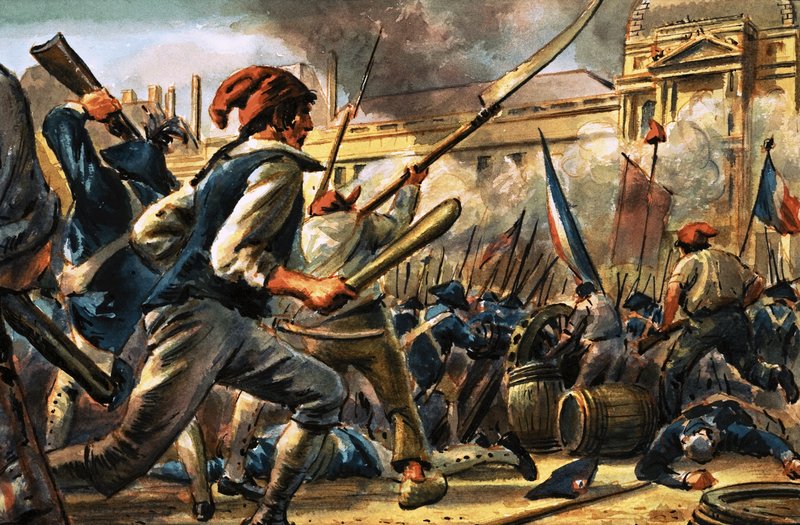 Multidão revolucionária francesa de C.L. Doughty