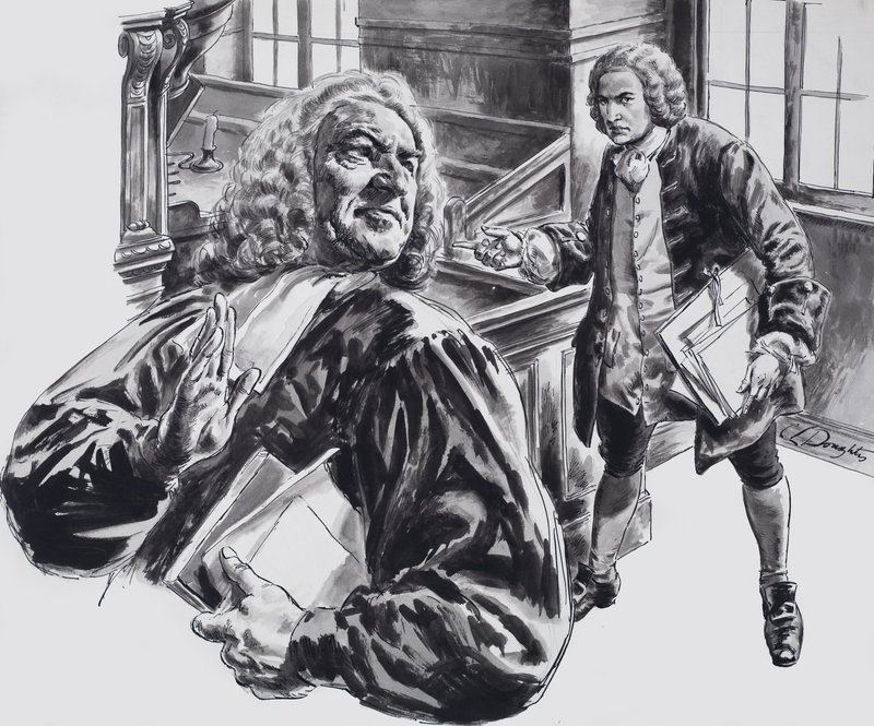 Johann Sebastian Bach (guache sobre papel) de C.L. Doughty