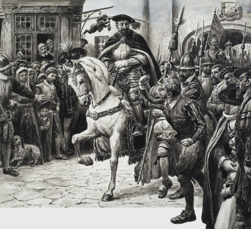 John Dudley, Duque de Northumberland (guache sobre papel) de C.L. Doughty