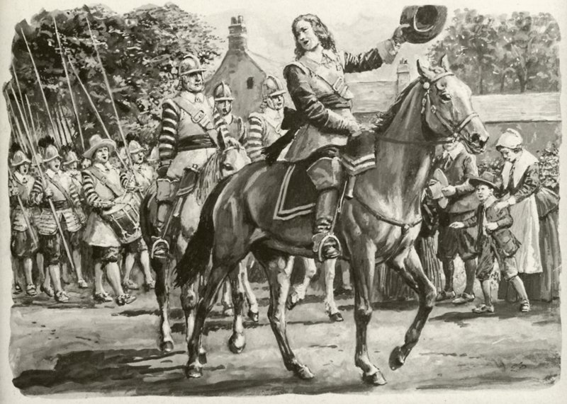 John Hampden (litografia a cores) de C.L. Doughty