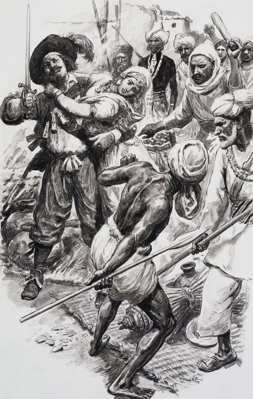 Cavaleiro e odalisca de C.L. Doughty
