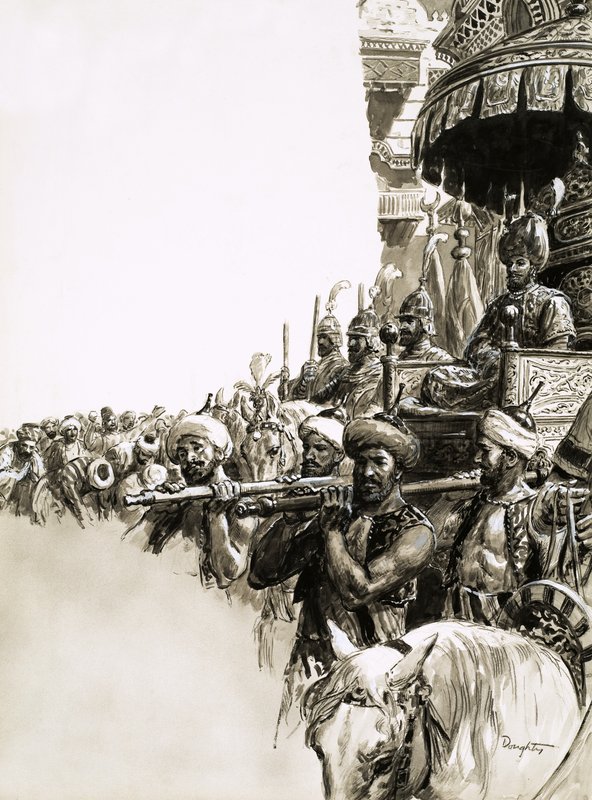 Suleiman, o Magnífico, foi recebido com entusiasmo pela população de Constantinopla de C.L. Doughty