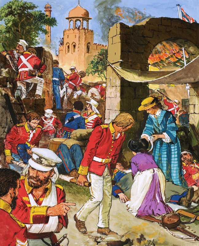 A situação das forças britânicas em Cownpore piorava de dia para dia de C.L. Doughty