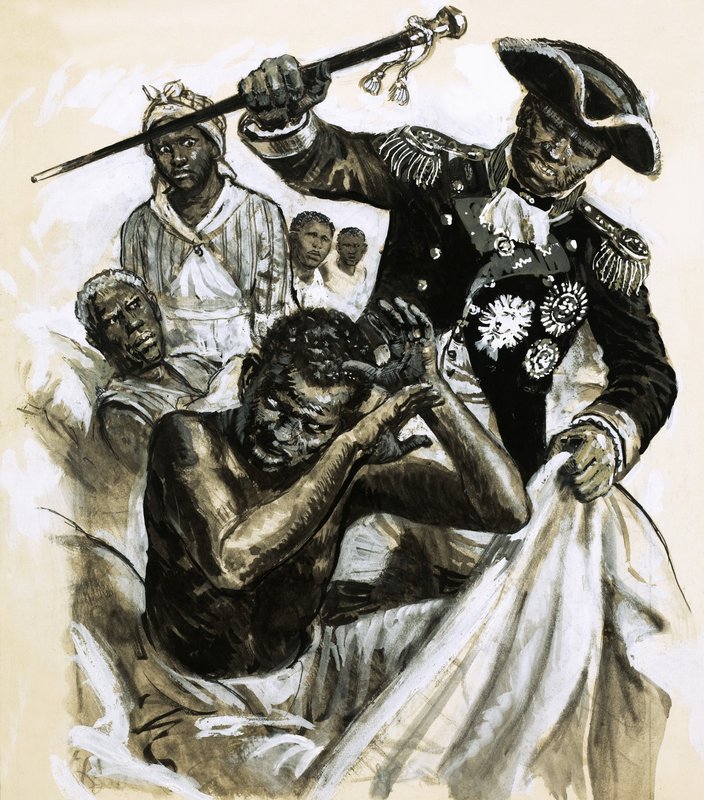 Agente negro não identificado a bater noutro homem de C.L. Doughty