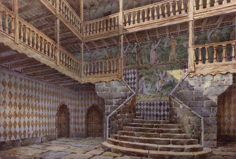 O Castelo de Fenis, perto de Nus, Val D