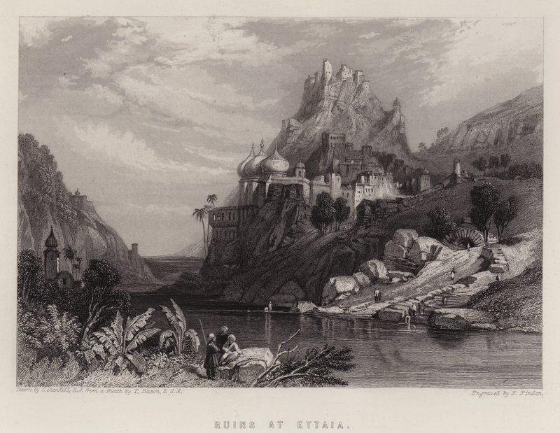Ruínas na Ettaia (cor litho) de C. (after) Stanfield