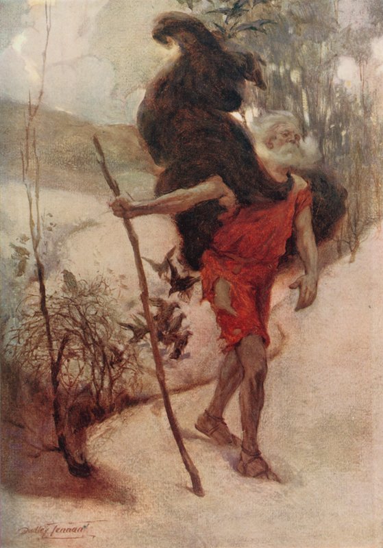 A Lovers Quarrel (cor litho) de C. Dudley (after) Tennant
