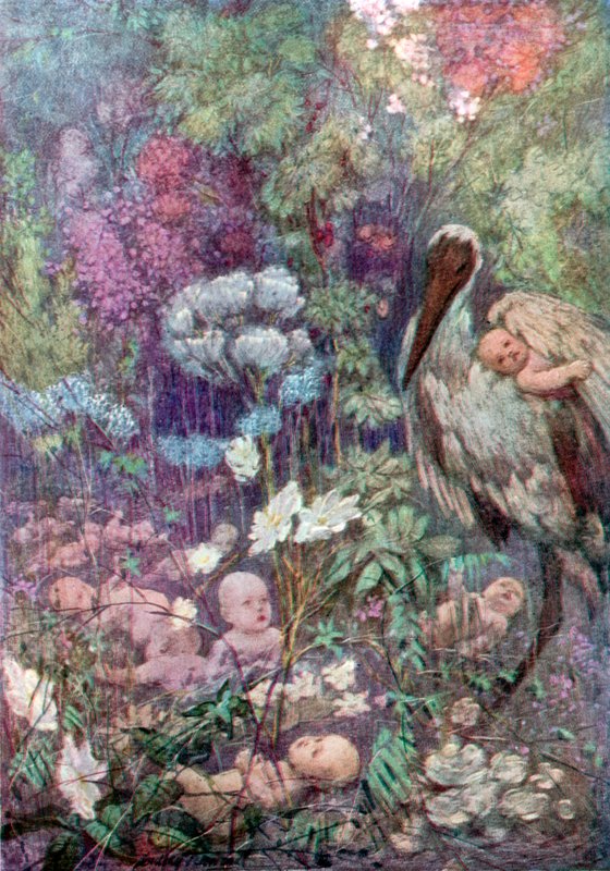 Babyland (cor litho) de C. Dudley (after) Tennant