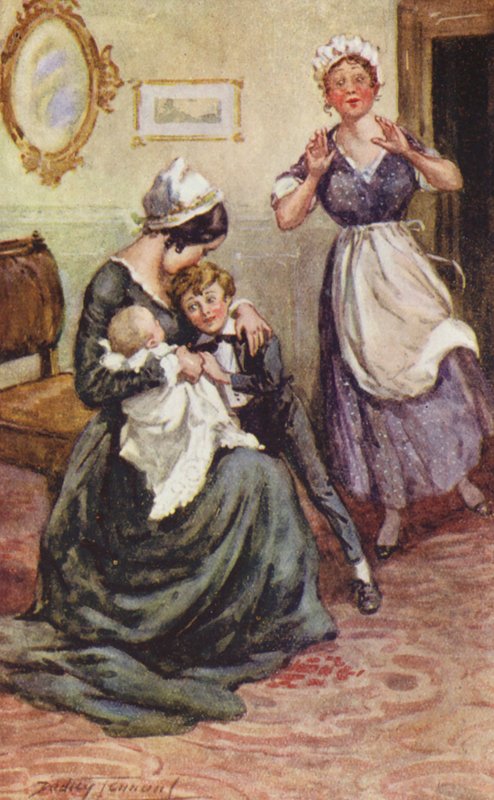 Ilustração para David Copperfield de Charles Dickens (litografia a cores) de C. Dudley (after) Tennant