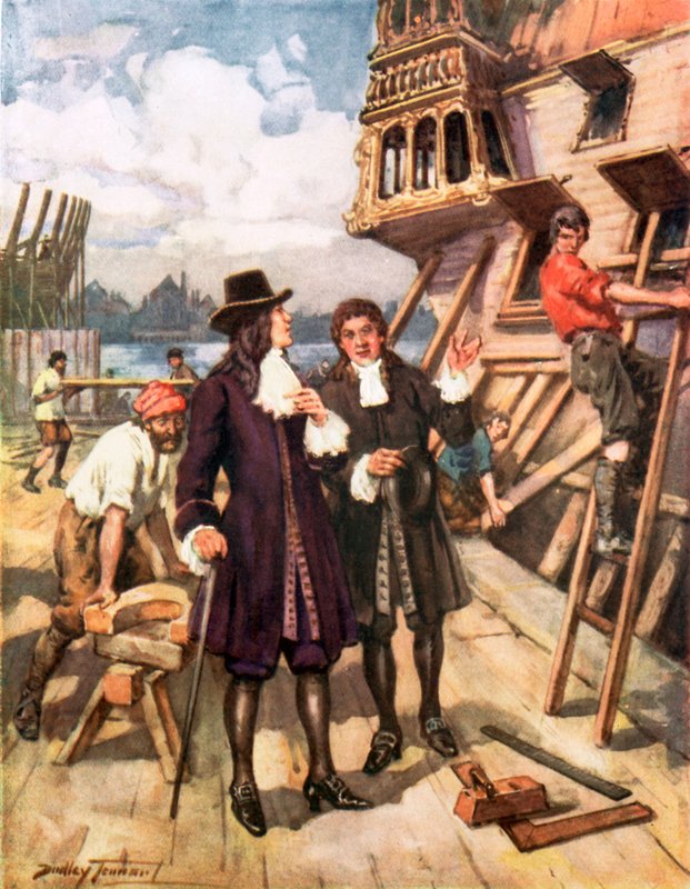 Pedro, o Grande: Criador do antigo império russo (cor litho) de C. Dudley Tennant