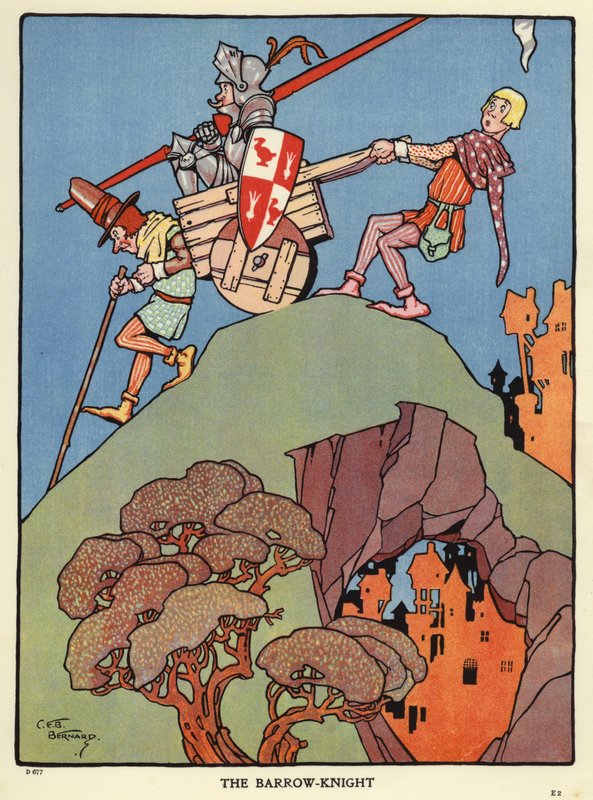 O Cavaleiro-de-barrow (cor litho) de C. E. B. Bernard