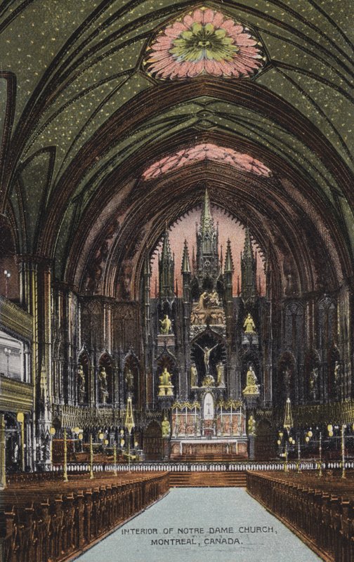 Interior da Igreja de Notre Dame, Montreal, Canadá (foto) de Canadian Photographer
