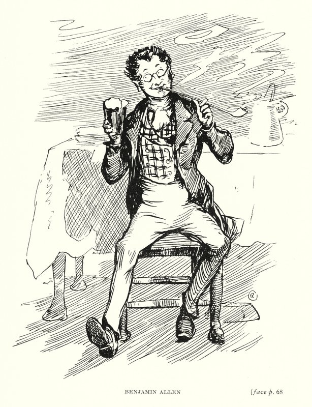 Carácter de Dickens: Benjamin Allen (litho) de Captain Edward Henry Handley Read