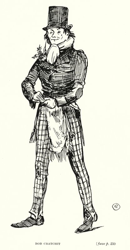 Carácter de Dickens: Bob Cratchit (litho) de Captain Edward Henry Handley Read
