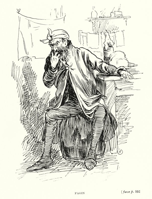 Carácter de Dickens: Fagin (litho) de Captain Edward Henry Handley Read