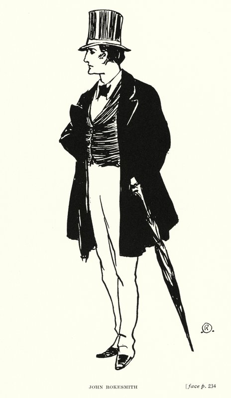 Carácter de Dickens: John Rokesmith (litho) de Captain Edward Henry Handley Read