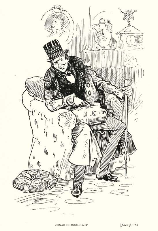 Carácter de Dickens: Jonas Chuzzlewit (litho) de Captain Edward Henry Handley Read