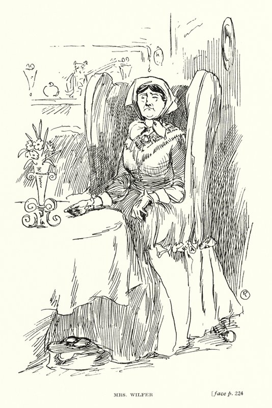 Carácter de Dickens: Sra. Wilfer (litho) de Captain Edward Henry Handley Read