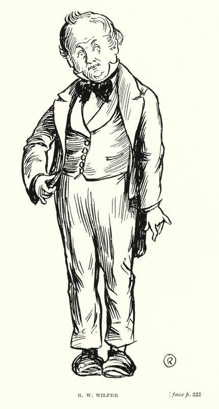 Carácter de Dickens: R W Wilfer (litho) de Captain Edward Henry Handley Read