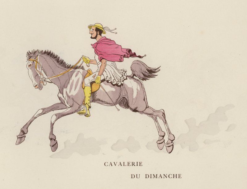 Ilustração para Les Courses Dans L "Antiquite de Caran D" Ache de Caran dAche