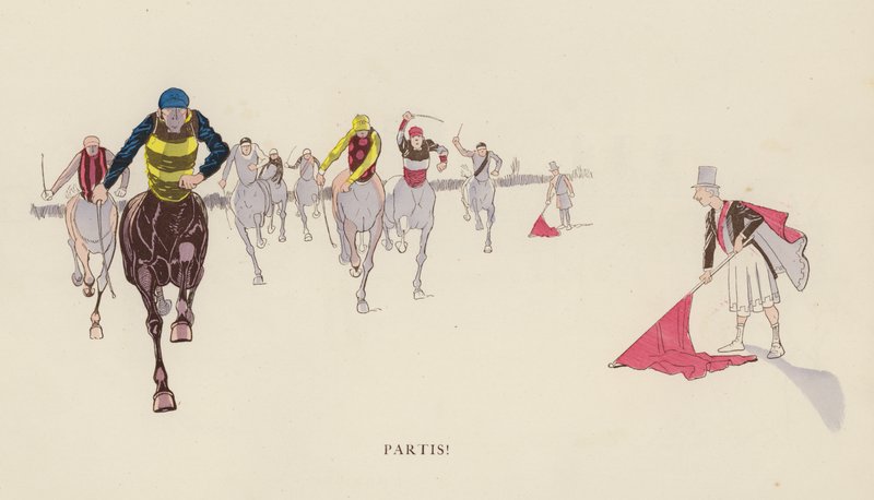 Ilustração para Les Courses Dans L "Antiquite de Caran D" Ache de Caran dAche