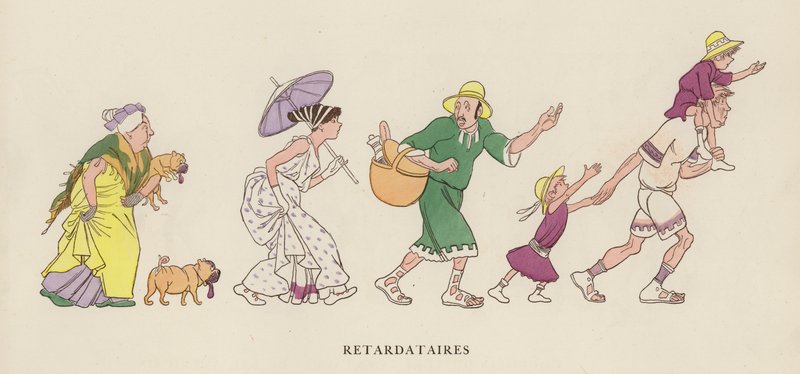 Ilustração para Les Courses Dans L "Antiquite de Caran D" Ache de Caran dAche