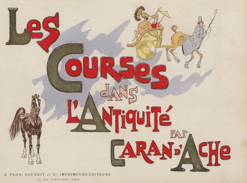 Ilustração para Les Courses Dans L "Antiquite de Caran D" Ache de Caran dAche