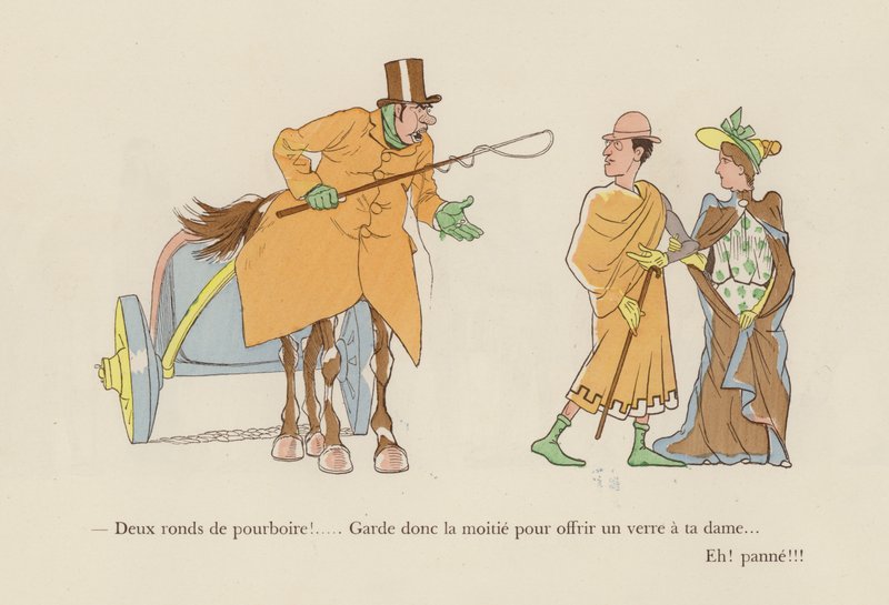 Ilustração para Les Courses Dans L "Antiquite de Caran D" Ache de Caran dAche