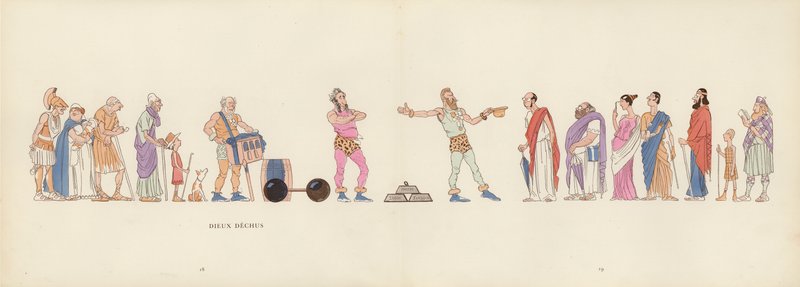 Ilustração para Les Courses Dans L "Antiquite de Caran D" Ache de Caran dAche
