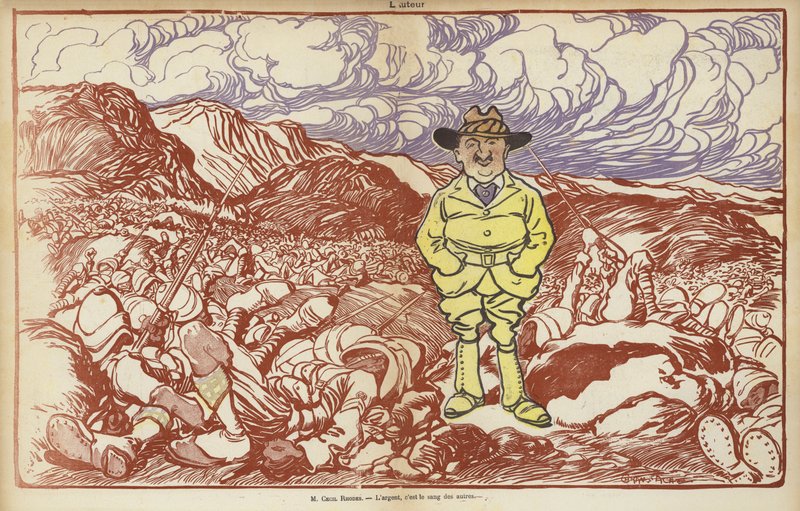 Cecil Rhodes, ilustração para o riso de Caran d Ache